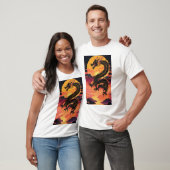 Golden Dragon Rising: A Fusion of Tradition en het T-shirt (Unisex)