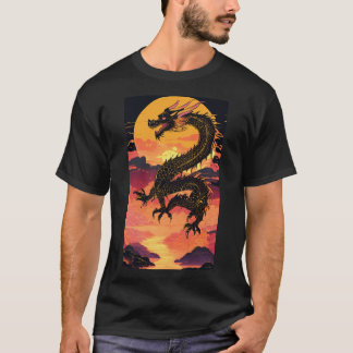 Golden Dragon Rising: A Fusion of Tradition en het T-shirt