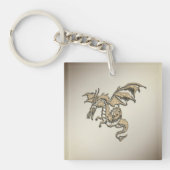 Golden Dragon Sleutelhanger (Voorkant)