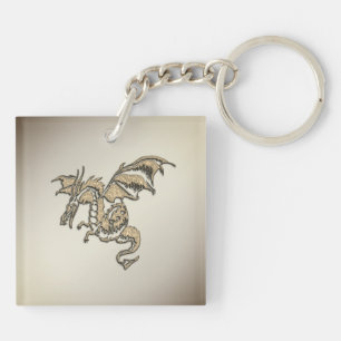 Golden Dragon Sleutelhanger