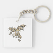 Golden Dragon Sleutelhanger (Achterkant)