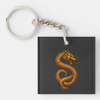 Golden Dragon Sleutelhanger