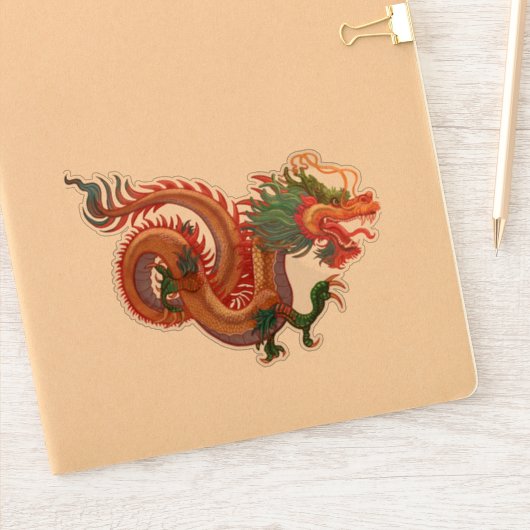 Golden Dragon Sticker (Notitieboek)