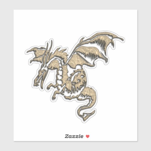 Golden Dragon Sticker (Vel)