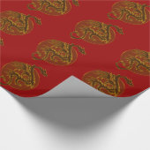 Golden Dragon Sun Cadeaupapier (Hoek)