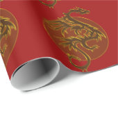 Golden Dragon Sun Cadeaupapier (Rol Hoek)