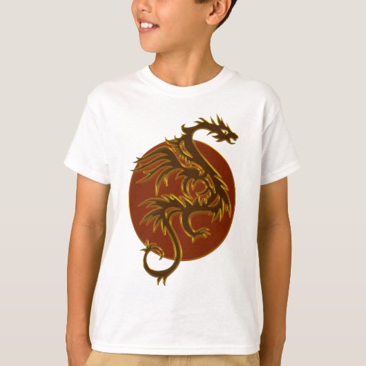Golden Dragon Sun T-shirt (Voorkant)