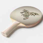 Golden Dragon Tafeltennisbatje (Voorkant Gekanteld)