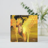 Golden Dragon-uitnodigingen Kaart (Staand voorkant)