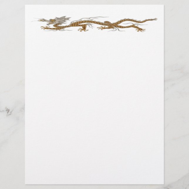 Golden Dragon van Buddhan Letterhead (Voorkant)