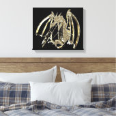 Golden Dragon: vuur ademend Canvas Afdruk (Insitu (Slaapkamer))