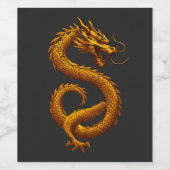 Golden Dragon Wijn Etiket (Enkel label)
