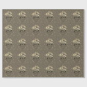 Golden Dragon Wrapping Paper Cadeaupapier (Vlak)
