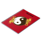 Golden Dragon Yin Yang Notebook Notitieboek (Linkerzijde)