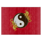 Golden Dragon Yin Yang Snijplank (Voorkant)