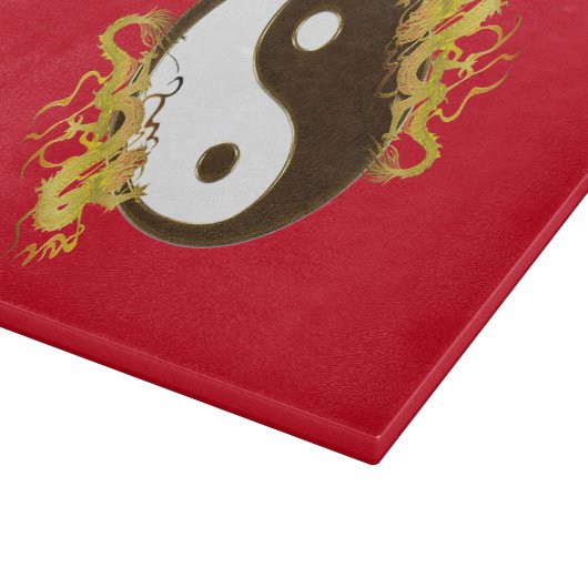 Golden Dragon Yin Yang Snijplank (Hoek)