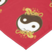 Golden Dragon Yin Yang Tafelkleed (Gekanteld)