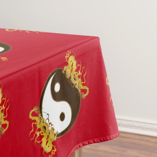Golden Dragon Yin Yang Tafelkleed (Voorbeeld)
