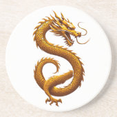 Golden Dragon Zandsteen Onderzetter (Voorkant)
