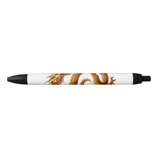 Golden Dragon Zwarte Inkt Pen (Voorkant)