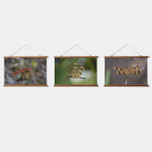 Golden Dragonflies Foto Hangend Wandkleed (Driedubbel)