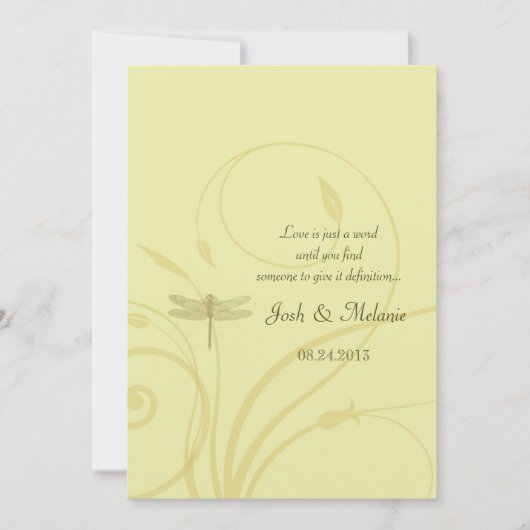 Golden Dragonflies Vlaamse uitnodiging (Voorkant)