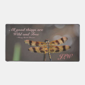 Golden Dragonfly Alle Goede Dingen Wild en Gratis Bureaumat (Voorkant)