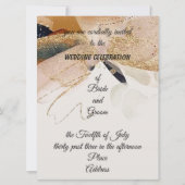 "Golden Dragonfly" bruiloft Kaart (Voorkant)