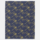  Golden Dragonfly Fleece Blanket (Voorkant)