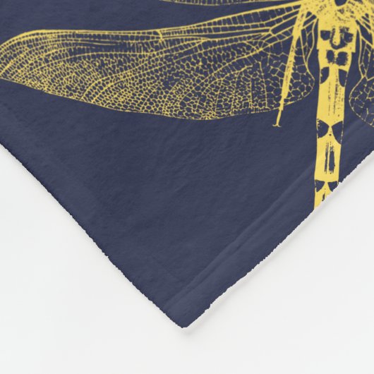  Golden Dragonfly Fleece Blanket (Hoek)