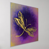 Golden Dragonfly Folie Afdrukken (Laagn)
