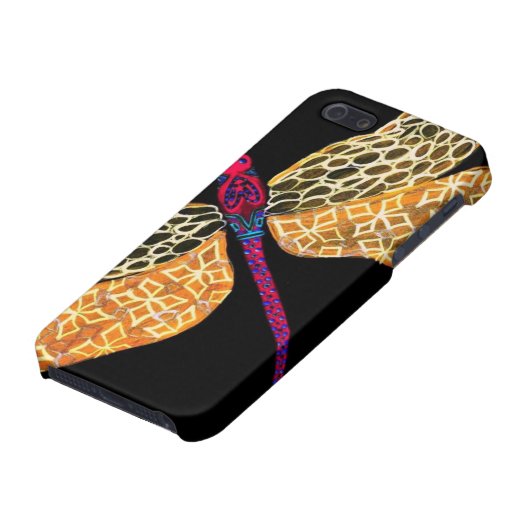 Golden Dragonfly iPhone Hoesje (Onderkant)