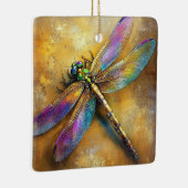 Golden Dragonfly Keramisch Ornament (Rechts)