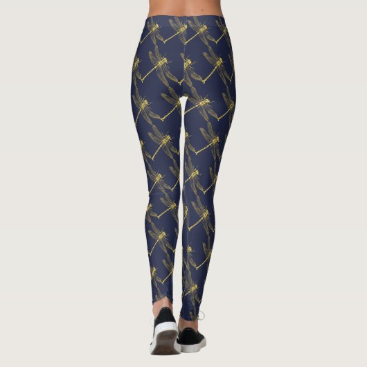  Golden Dragonfly-Leggings Leggings (Achterkant)