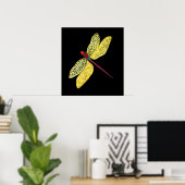 Golden Dragonfly Poster (Thuiskantoor)