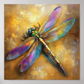 Golden Dragonfly Poster (Voorkant)