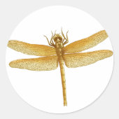 Golden Dragonfly Sticker (Voorkant)