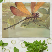 Golden Dragonfly Theedoek (Gevouwen)