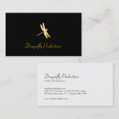 Golden Dragonfly Visitekaartje (Voorkant / Achterkant)