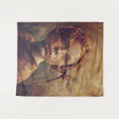 Golden Dragonfly Whisper – Warm Impressionist Oil Wandkleed (Voorkant (horizontaal))