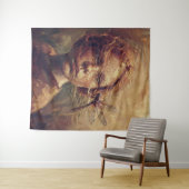 Golden Dragonfly Whisper – Warm Impressionist Oil Wandkleed (In Situ (horizontaal))