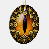Golden Dragon's Eye Keramisch Ornament (Rechts)