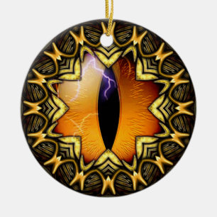 Golden Dragon's Eye Keramisch Ornament