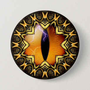 Golden Dragon's Eye Ronde Button 7,6 Cm