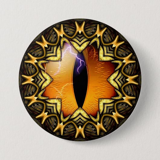 Golden Dragon's Eye Ronde Button 7,6 Cm (Voorkant)