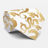 Golden Dragons Patroon No BG Stropdas (Opgerold)
