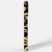 Golden Dragons Patroon Zwart BG Case-Mate iPhone Case (Achterkant / Rechts)
