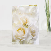 Golden Dream bruiloft uitnodiging Kaart (Voorkant)