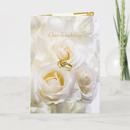 Golden Dream bruiloft uitnodiging Kaart