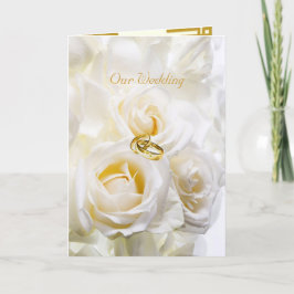 Golden Dream bruiloft uitnodiging Kaart